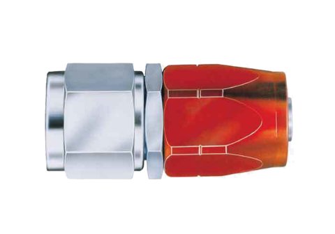 Aeroquip Reusable Hose Ends FBM1011 Fitting, End, AQP Hose, Straight, -4 AN to Female -4 AN, Steel, Red, Each thumbnail 2