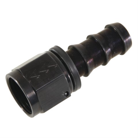 Aeroquip Socketless Hose Ends FBL1514 Fitting, End, AQP Socketless, Straight, -10 AN Barb to Female -10 AN, Aluminum, Black Anodized, Each thumbnail 1