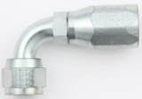 Aeroquip Reusable Hose Ends FBM1374 Fitting, End, AQP High Pressure, 90 Degree, -10 AN to 7/8 -14 in. Female Thread, Steel, Natural, Each thumbnail 2