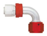 Aeroquip Crimp Hose Ends FBM4235 Fitting, End, AQP Hose, 90 Degree, -12 AN to Female -12 AN, Aluminum, Natural/Red, Each thumbnail 3
