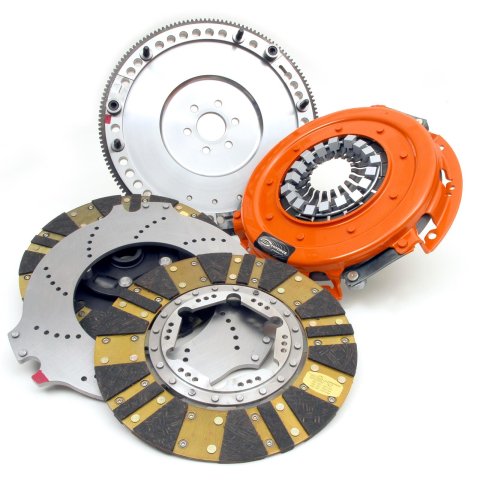Centerforce DYAD DS Clutch Kits 413115728 Kit, DS, Performance, Dual Disc, 26-Spline, 1.125 in. Diameter, 10.400 in. Disc Diameter, Organic/Carbon Composite, Billet Flywheel, Kit