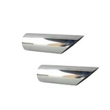 Pypes Stainless Steel Round, Polished 2.50 Inch Exhaust Tip EVT49 Tips, Steel, Polished, Slant Cut, 2.5 in. Inlet/Outlet, Pair thumbnail 3