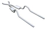 Pypes Header/Crossmember-Back Exhaust Systems SMB10 System, No Mufflers, Header-Back, Stainless Steel, X-Pipe, Dodge, Plymouth, B-Body, V8, Kit thumbnail 3
