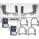 Pypes Exhaust Hangers HGH30 Hangers, OE Style, Stainless Steel, 2.5 in. Diameter, GM, A-Body, Set thumbnail 1