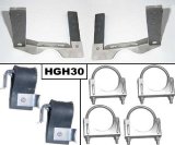 Pypes Exhaust Hangers HGH30 Hangers, OE Style, Stainless Steel, 2.5 in. Diameter, GM, A-Body, Set thumbnail 2