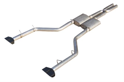Pypes Race Pro Dual Exhaust Systems SMC21R System, Pro, Cat-Back, Stainless Steel, Natural, Dodge, Kit thumbnail 3