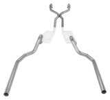 Pypes Header/Crossmember-Back Exhaust Systems SGG942E Systems, Crossmember Back w/H-Pipe System 78-88 El Camino SS Split Rear Dual Exit 2.5 in Intermediate thumbnail 1