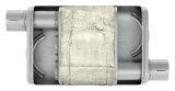 Pypes Turbo Pro 409 Stainless Steel 2.5 Inch Muffler MVT10 Muffler, Pro, 2 1/2 in. Inlet/2 1/2 in. Outlet, Steel, Natural, Each thumbnail 3