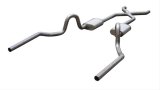 Pypes Turbo Pro Exhaust Systems SGA13T Systems, Pro, Crossmember-Back, Stainless Steel, Natural, Mufflers, Buick, Chevy, Oldsmobile, Pontiac, Kit thumbnail 1