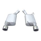 Pypes Violator Dual Exhaust Systems SFM60V System, Violator, Rear Axle-Back, Stainless Steel, Natural, Polished Tips, Ford, 4.6L, Kit thumbnail 4