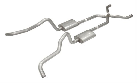 Pypes No-Muffler Exhaust Systems SGC16 System, No-Muffler, Crossmenber-Back, X-Pipe, Stainless Steel, Chevy, V8, Kit thumbnail 1