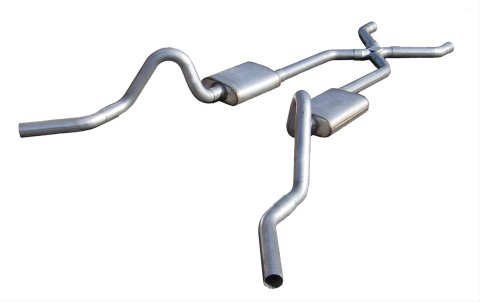 Pypes No-Muffler Exhaust Systems SGC16 System, No-Muffler, Crossmenber-Back, X-Pipe, Stainless Steel, Chevy, V8, Kit thumbnail 2