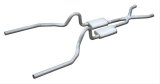 Pypes Race Pro Dual Exhaust Systems SFM04R 71-73 2.5" w/X thumbnail 2