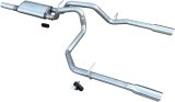 Pypes Violator Dual Exhaust Systems SGT29V Systems, Dual, Cat-back, Single In/Dual Out, Stainless Steel, Natural, Split Rear Exit, Polished Tips, Chevy, GMC, 5.3L, Kit thumbnail 4