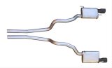 Pypes Violator Dual Exhaust Systems SFM62VB System, Violator, Cat-Back, Stainless Steel, Natural, Black Powdercoated Tips, Ford, 4.6L, Kit thumbnail 2