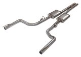 Pypes Converter-Back Exhaust Systems SMC32R System, 3" Cat Back H-pipe system with factory connection, 409 stainless steel, Challenger, designed to re-use factory exhaust tips. thumbnail 2