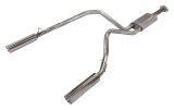 Pypes Pype Bomb Exhaust Systems SDT23VB SystemMandrel Bent 3" Midpipe to 2.5" Tailpipes;16 Gauge 409 SSTubing; 304 SS Black 4.5" 2019-2020 5.7L RAM 1500 violator muffler thumbnail 2