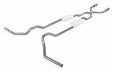 Pypes Header/Crossmember-Back Exhaust Systems SFT965E Systems, Crossmember Back w/X-Pipe, 75-76 Ford Truck Split Rear Dual Exit 2.5 in Intermediate thumbnail 2