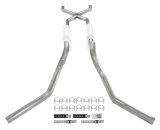 Pypes Header/Crossmember-Back Exhaust Systems SGT75 Systems, Crossmember Back w/ X-pipe System 63-66 GM Truck split side dual exit 2.5 inch intermediate thumbnail 1