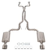 Pypes Violator Dual Exhaust Systems SGG62V System, Violator, Cat-Back, Stainless Steel, Natural, Polished Tips, Pontiac, Kit thumbnail 2