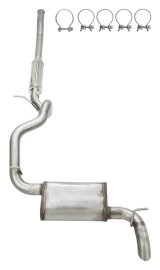 Pypes HGC Exhaust Systems for 2018-2023 WRANGLER - SJJ25SQ System, High Ground Clearance, 2.50 in., Cat-Back Exhaust, 409 Stainless Steel, Natural, M80 Muffler, Street Pro Muffler, Jeep, Kit thumbnail 3