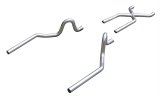 Pypes No-Muffler Exhaust Systems SGA10SS System, No Mufflers, Header-Back, Polished Stainless Steel, X-Pipe, Buick, Chevy, Olds, Pontiac, V8 thumbnail 1