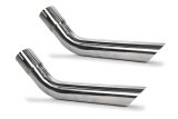 Pypes Stainless Steel Round, Polished 2.50 Inch Exhaust Tip EVT58 Tips, Steel, Polished, Slant Cut, 2.5 in. Inlet, 2.5 in. Outlet, Pair thumbnail 3