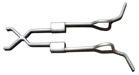 Pypes Race Pro Dual Exhaust Systems SGT79R System, Pro, Crossmember back, Stainless Steel, Natural, X-Pipe, Chevy, GMC, C/K Pickup, V8, Kit thumbnail 2