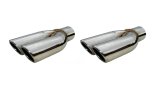 Pypes Stainless Steel GTO, Polished 2.50 Inch Exhaust Tip EVT19S Tips, Steel, 2.5 in. Inside Diameter, Pair thumbnail 3