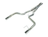 Pypes X-Bomb Exhaust Systems SFM86MX System, X-Bomb, Cat-Back, Stainless Steel, Natural, X-Pipe, Polished Tip, Ford, 5.0L, Kit thumbnail 1