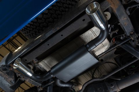 Pypes Axle-Back Exhaust Systems SJJ20S System, Rear Axle-Back, Stainless Steel, Jeep, 3.6L, Kit thumbnail 1