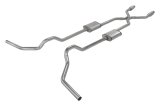 Pypes Race Pro Dual Exhaust Systems SGT978RE Systems, Crossmember Back w/H-Pipe System 75-87 GM Split Rear Exit 2.5 in Intermediate thumbnail 1