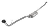 Pypes Street Pro Exhaust Systems SJJ50SB Systems, Cat-Back, Stainless Steel, Natural, Chambered Mufflers, Phantom Series Black Tip, Jeep, JT, Kit thumbnail 4