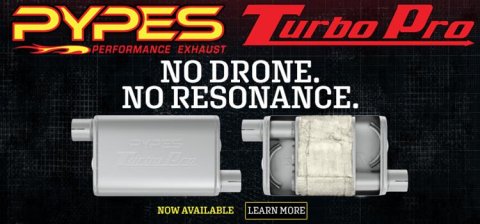 Pypes Turbo Pro 409 Stainless Steel 3 Inch Muffler MVT16 Muffler, Pro, in. Inlet/3 in. Outlet, Steel, Natural, Each thumbnail 3