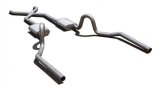 Pypes No-Muffler Exhaust Systems SGA10 System, No Mufflers, Crossmember Back, Stainless Steel, Natural, X-Pipe, Buick, Chevy, Olds, Pontiac, V8 thumbnail 5