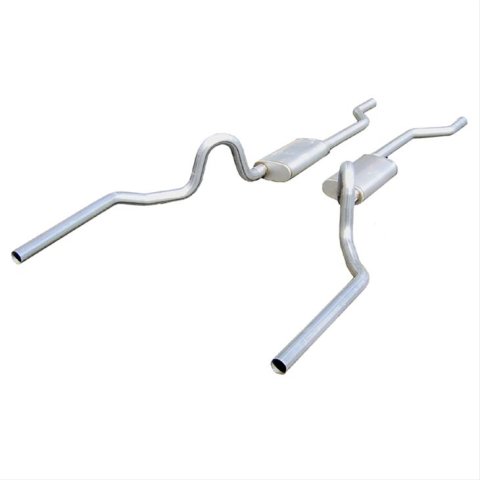 Pypes Race Pro Dual Exhaust Systems SGA30R System, Pro, Header-Back, Stainless Steel, Natural, Buick, Chevy, Oldsmobile, Pontiac, V8, Kit thumbnail 2