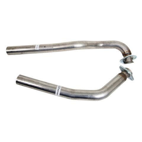 Pypes Stainless Steel Exhaust Downpipes DOF10S Downpipes, Steel, Natural, 2.5 in. Diameter, Oldsmobile, Pair thumbnail 4