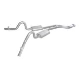 Pypes Race Pro Dual Exhaust Systems SGG53R System, Pro, Cat-Back, Stainless Steel, Natural, X-Pipe, Buick, Chevy, Pontiac, V8, Kit thumbnail 2