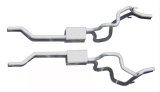 Pypes Violator Dual Exhaust Systems SGF31V System, Violator, Crossmember-Back, Stainless Steel, Pontiac, V8, Kit thumbnail 2