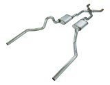 Pypes Race Pro Dual Exhaust Systems SGA20R System,Crossmember Back w/X-Pipe System; Split Rear Exit; 2.5 in. Intermediate And Tail Pipe; Mufflers/Hardware Incl.; thumbnail 1