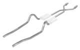 Pypes Header/Crossmember-Back Exhaust Systems SMA910E Systems, Crossmember Back w/X-Pipe, 75-76 Mopar A-Body Split Rear Dual Exit 2.5 in Intermediate thumbnail 1