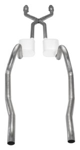 Pypes Header/Crossmember-Back Exhaust Systems SMA910E Systems, Crossmember Back w/X-Pipe, 75-76 Mopar A-Body Split Rear Dual Exit 2.5 in Intermediate thumbnail 2