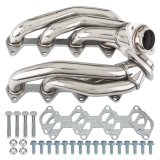 Pypes Headers HDR54S Headers, Shorty, Stainless Steel, Polished, Ford, 4.6L, Pair thumbnail 3