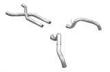 Pypes No-Muffler Exhaust Systems SGF63 System, No-Muffler, Header-Back, Stainless Steel, X-Pipe, Chevy, Pontiac, Kit thumbnail 1