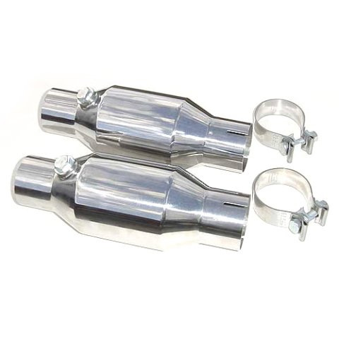 Pypes Mini Catalytic Converters CVM11K Converters, Mini, Stainless Steel Case, 2.5 in. Slip Fit Inlet/Outlet, 11 in. Length, Pair thumbnail 2