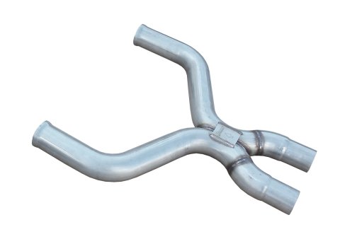 Pypes After-Cat X-Pipes XFM45 Crossover Pipe, X-Pipe, Stainless Steel, Natural, 3.00 in.-2.75 in. Diameter, Ford, Mustang, 5.0L V8, Kit thumbnail 1