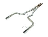 Pypes H-Bomb Exhaust Systems SFM86MH System, H-Bomb, Cat-Back, Stainless Steel, Natural, H-Pipe, Polished Tip, Ford, 5.0L, Kit thumbnail 1