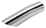 Pypes Stainless Steel Round, Polished 2.50 Inch Exhaust Tip EVT154 Tips, Steel, Polished, Slant Cut, in. Inlet, in. Outlet, Chevrolet, 5.7L, 7.0L, Pair thumbnail 1