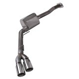 Pypes Converter-Back Exhaust Systems SFT29R Systems,304 Polished Stainless Steel Dual Wall 4.5" Tips; Race Pro Muffler Fits 2015-2020 5.0L F-150s & 3.5L EcoBoost all cab and bed sizes. thumbnail 2