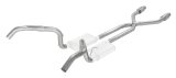 Pypes Header/Crossmember-Back Exhaust Systems SGN975E Systems, Crossmember Back w/X-Pipe, 75-79 Nova Split Rear Dual Exit 2.5 in Intermediate thumbnail 2